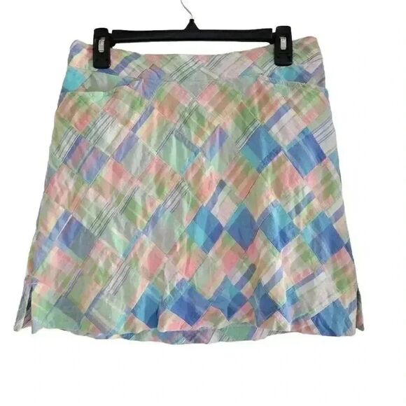 Lady Hagen Women's Pastel Patchwork Cotton Skort Athletic Skirt - Picture 2 of 14
